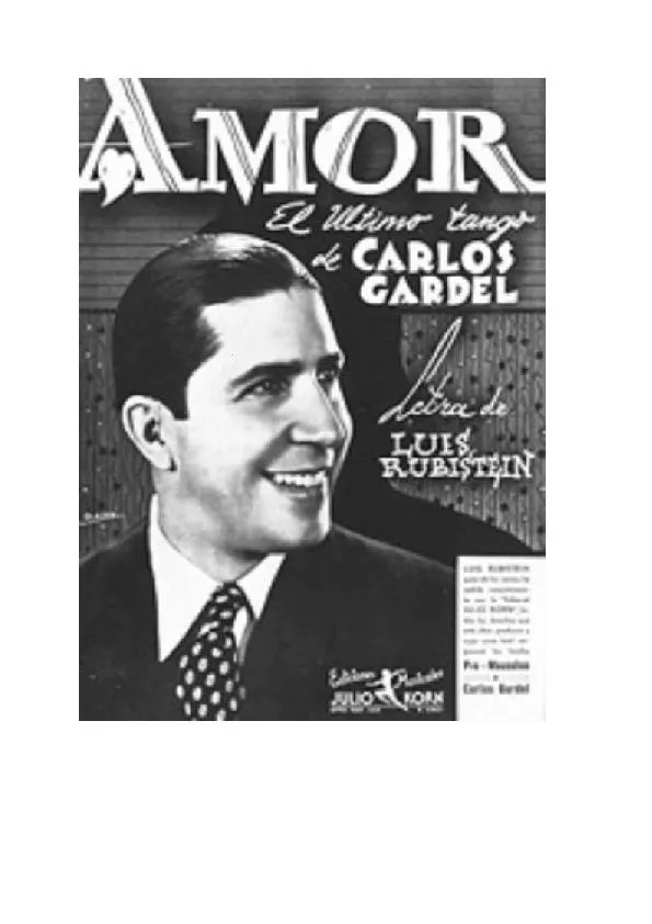 télécharger la partition d'accordéon Amor (Tango Cancion) au format PDF