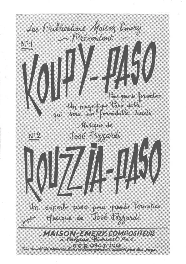 télécharger la partition d'accordéon Rouzzia Paso (Orchestration) au format PDF