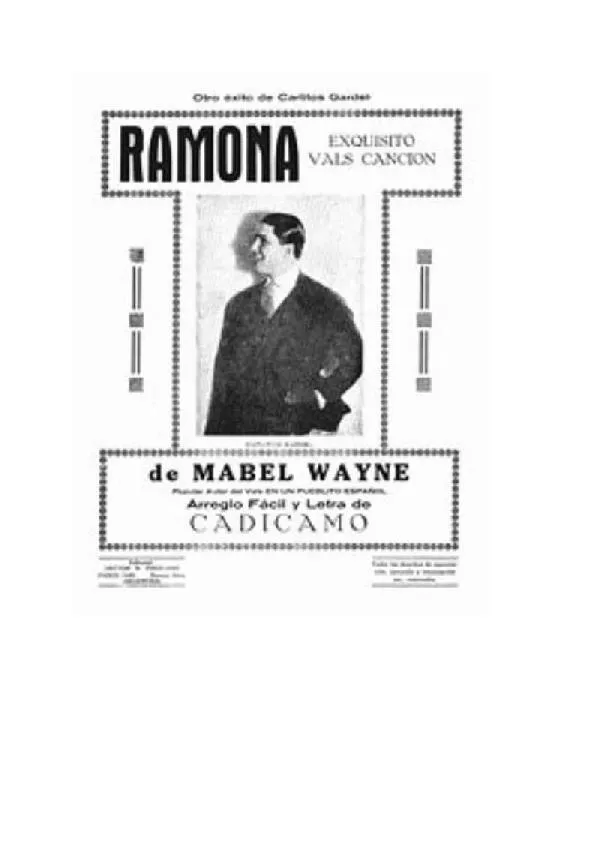 télécharger la partition d'accordéon Ramona (Valse Chantée) au format PDF