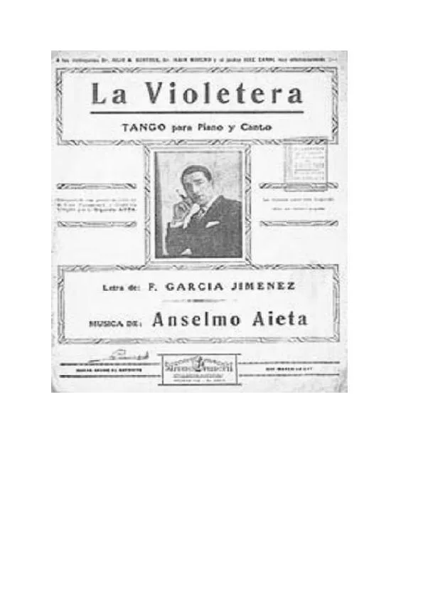 télécharger la partition d'accordéon La Violetera (Tango). au format PDF