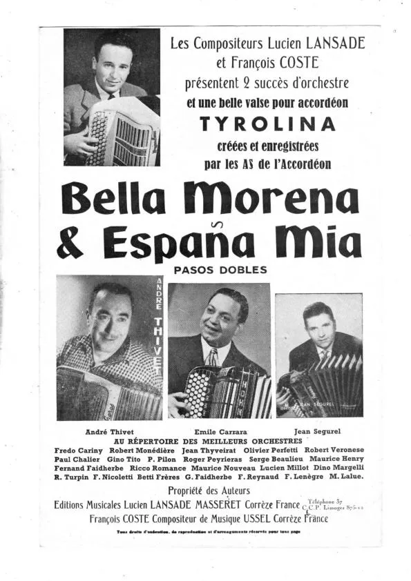 télécharger la partition d'accordéon España Mia (Orchestration) (Paso Doble) au format PDF