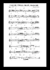 télécharger la partition d'accordéon Ce n'est que votre main Madame (Ich küsse ihre Hand Madame) (Caluje Twoja dlon Madame) (Tango) au format PDF