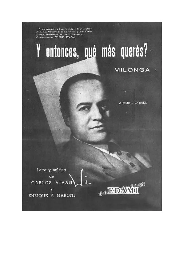 télécharger la partition d'accordéon Y Entonces Qué Más Querés (Tango Milonga) au format PDF