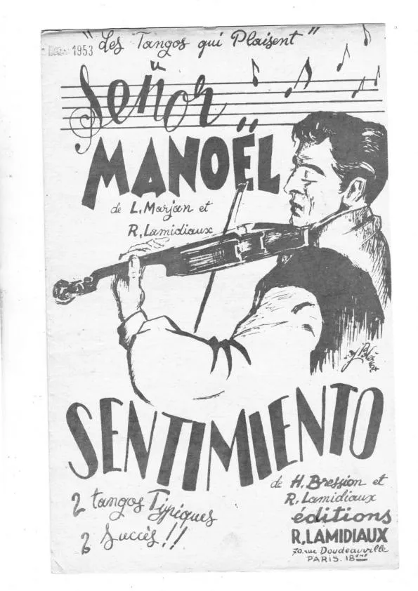 télécharger la partition d'accordéon Señor Manoël (Orchestration) (Tango) au format PDF