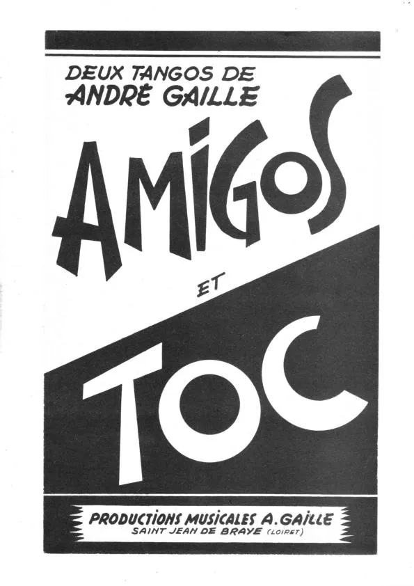 télécharger la partition d'accordéon Amigos + Toc (Tango) au format PDF