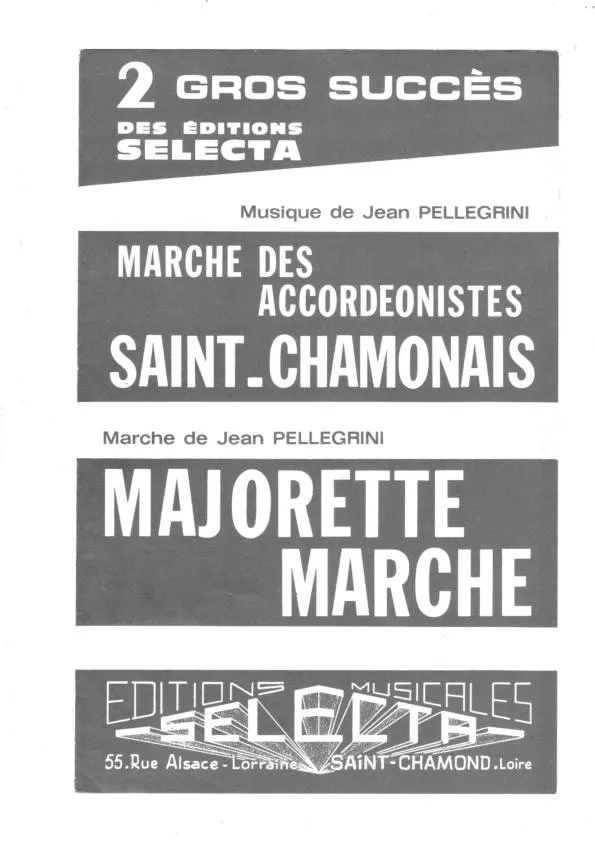 télécharger la partition d'accordéon Marche des accordéonistes Saint Chamonais (Orchestration) au format PDF