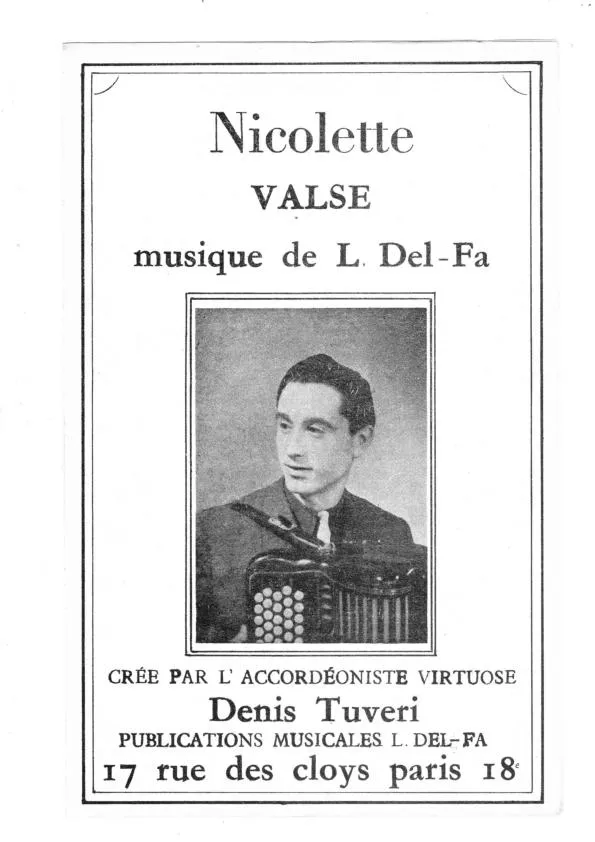 télécharger la partition d'accordéon Nicolette (Valse) au format PDF