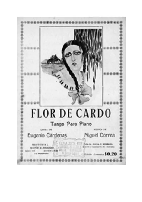 télécharger la partition d'accordéon Flor De Cardo (Tango) (Piano) au format PDF