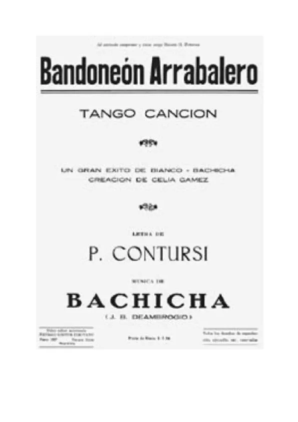 télécharger la partition d'accordéon Bandoneón Arrabalero (Tango) au format PDF