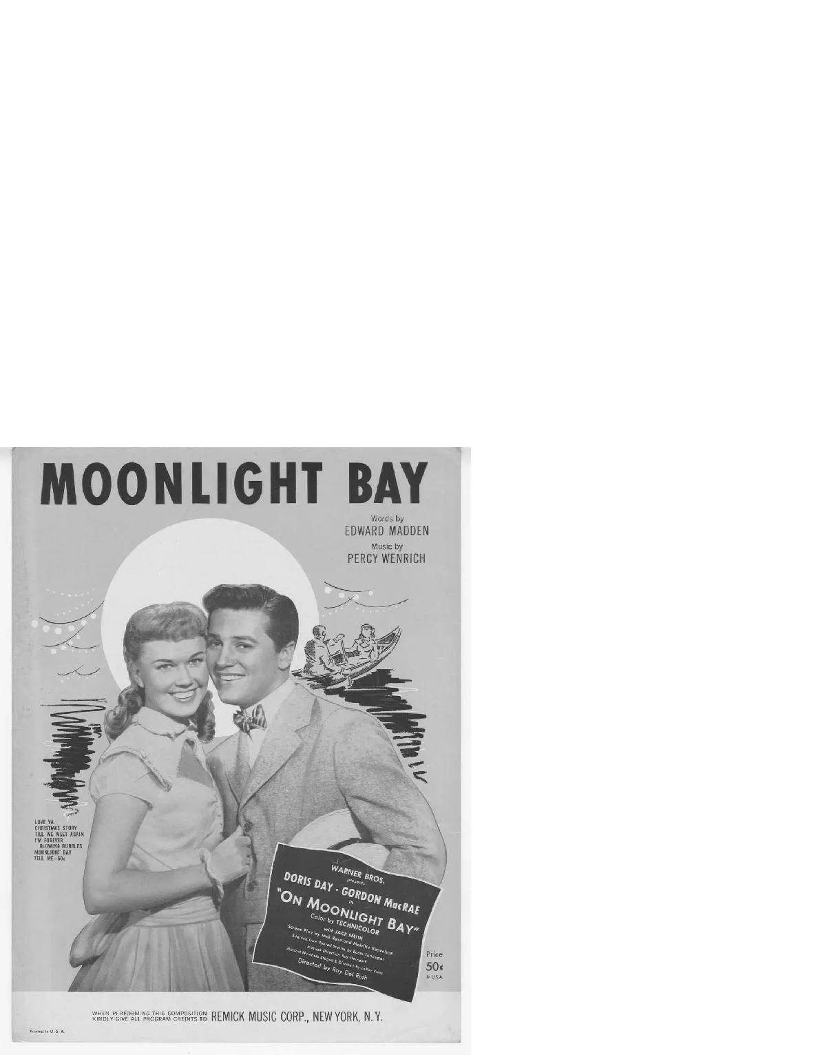 télécharger la partition d'accordéon Moonlight Bay au format PDF