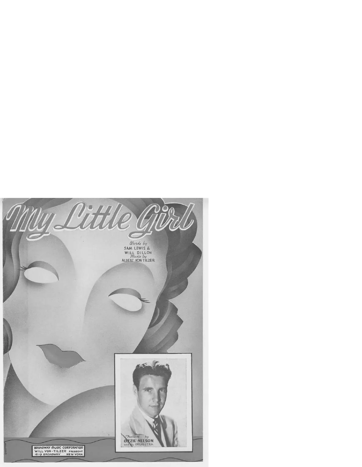 télécharger la partition d'accordéon My little girl au format PDF