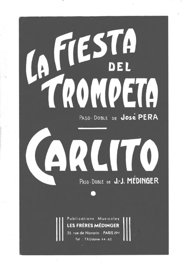 télécharger la partition d'accordéon La fiesta del trompeta (Orchestration) (Paso Doble) au format PDF