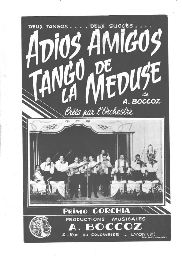 télécharger la partition d'accordéon Adios Amigos (Tango Typique) au format PDF