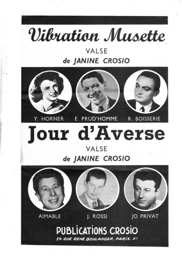 télécharger la partition d'accordéon Vibration Musette + Jour d'averse (Orchestration) (Valse) au format PDF