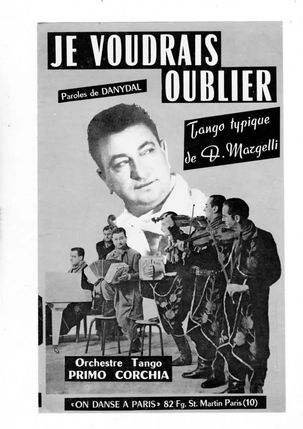 télécharger la partition d'accordéon Je voudrais oublier (Tango) au format PDF