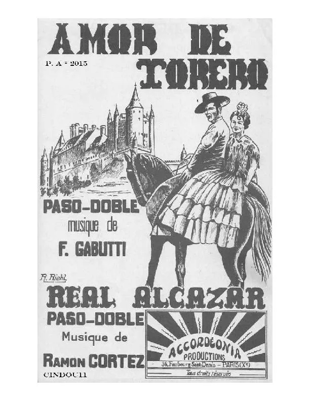 télécharger la partition d'accordéon Real Alcazar (Orchestration) (Paso Doble) au format PDF