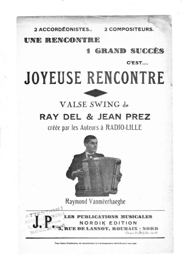 télécharger la partition d'accordéon Joyeuse rencontre (Valse Swing) au format PDF