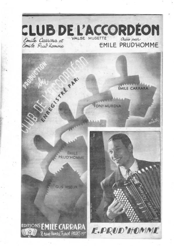 télécharger la partition d'accordéon Club de l'accordéon (Valse Musette) au format PDF