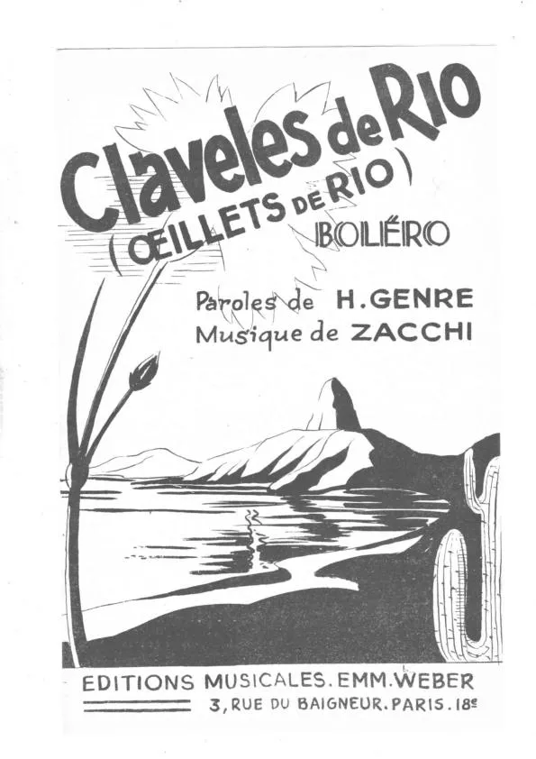 télécharger la partition d'accordéon Claveles de Rio (Oeillets de rio) (Orchestration) (Boléro) au format PDF