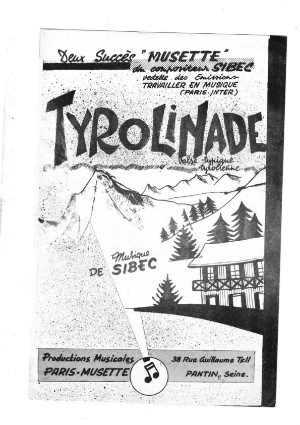 télécharger la partition d'accordéon Tyrolinade (Valse Typique Tyrolienne) au format PDF