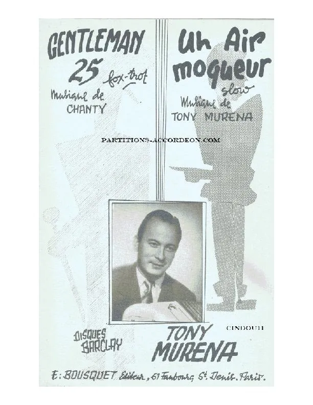 télécharger la partition d'accordéon Gentleman 25 (Orchestration) (Fox Trot) au format PDF