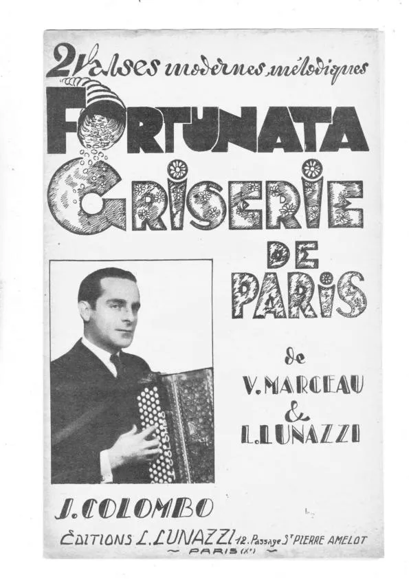 télécharger la partition d'accordéon Griserie de Paris (Valse) au format PDF