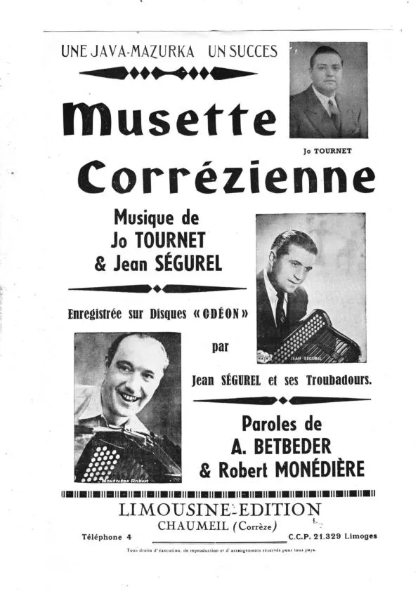 télécharger la partition d'accordéon Musette Corrézienne (Java Mazurka) au format PDF