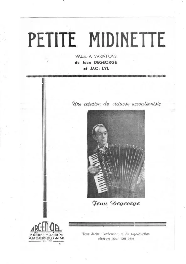télécharger la partition d'accordéon Petite Midinette (Valse Musette Variations) au format PDF