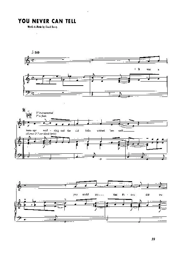 télécharger la partition d'accordéon You never can tell au format PDF