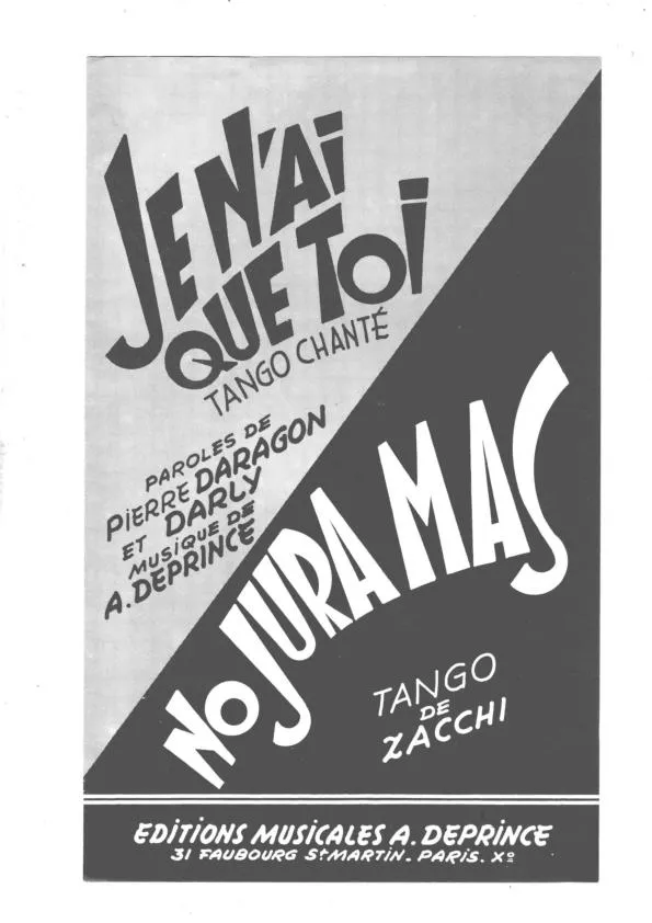 télécharger la partition d'accordéon No jura mas (orchestration) (Tango) au format PDF