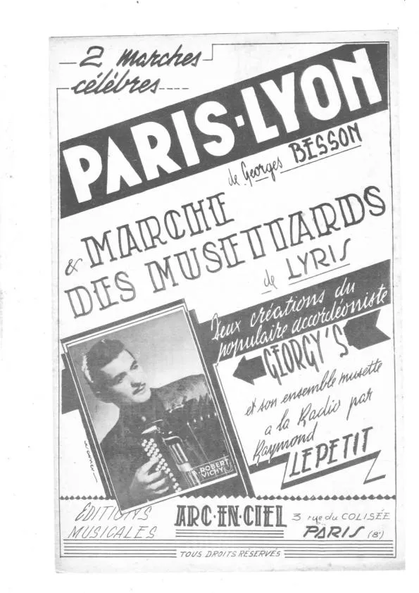 télécharger la partition d'accordéon Marche des Musettards (Orchestration) au format PDF