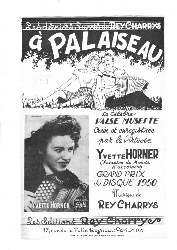 télécharger la partition d'accordéon A Palaiseau (Créée par : Yvette Horner) (Orchestration) (Valse) au format PDF