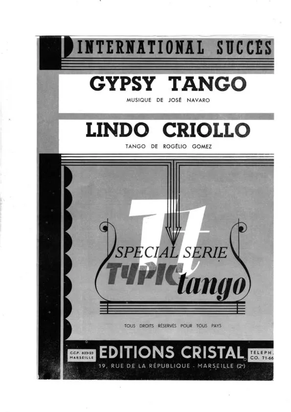télécharger la partition d'accordéon Lindo Criollo (Orchestration) (Tango) au format PDF