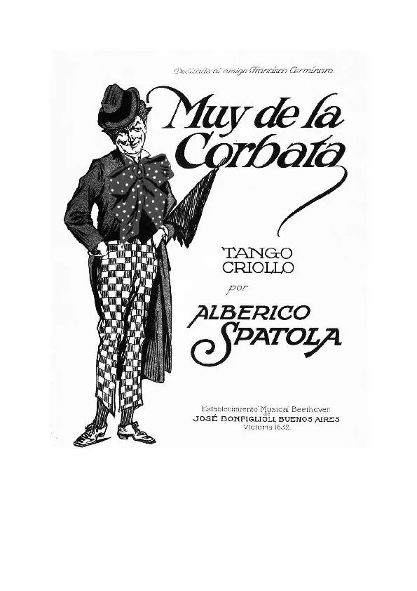 télécharger la partition d'accordéon Muy de la Corbata (Tango Criollo) au format PDF