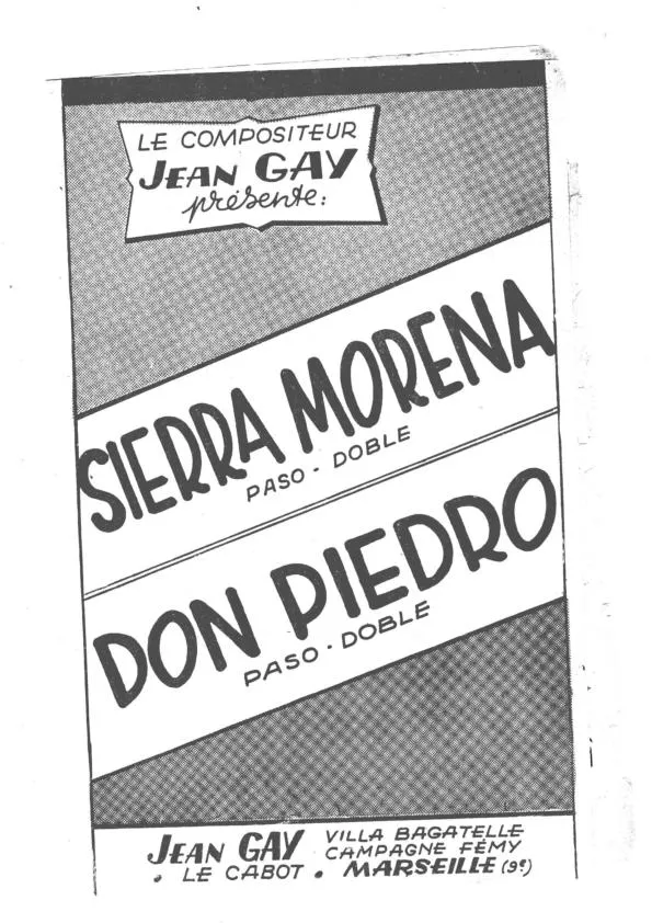 télécharger la partition d'accordéon Sierra Morena + Don Piedro (Paso Doble) au format PDF