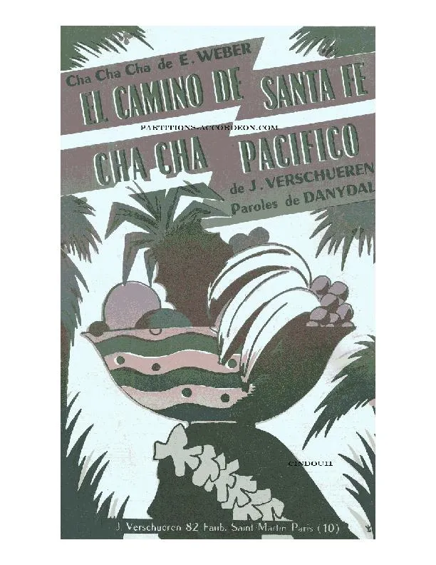 télécharger la partition d'accordéon Cha Cha Pacifico (Orchestration) au format PDF