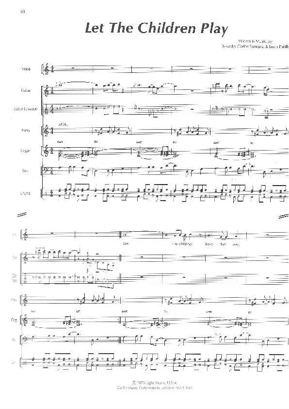 télécharger la partition d'accordéon Let the children play (Orchestration Complète) au format PDF