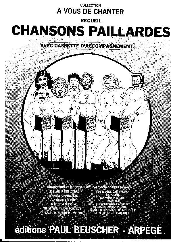 télécharger la partition d'accordéon Collection à vous de chanter : Recueil Chansons Paillardes (12 Titres) au format PDF