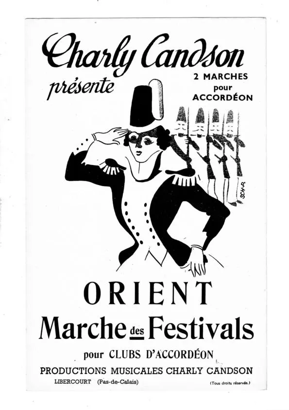 télécharger la partition d'accordéon Orient + Marche des festivals (Pour Accordéon Solo ou Clubs d'Accordéon) (Marche) au format PDF