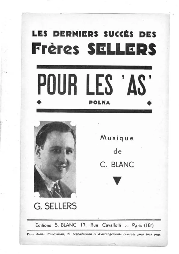 télécharger la partition d'accordéon Pour les As (Polka) au format PDF