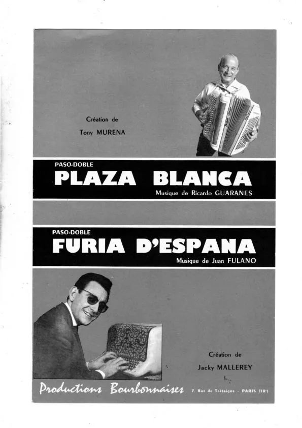 télécharger la partition d'accordéon Plaza Blanca (Orchestration) (Paso Doble) au format PDF