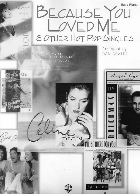 télécharger la partition d'accordéon Because You Love Me & Other Hot Pop Singles (Arranged by : Dan Coastes) au format PDF