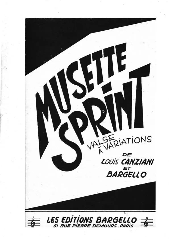 télécharger la partition d'accordéon Musette Sprint (Valse Variations) au format PDF