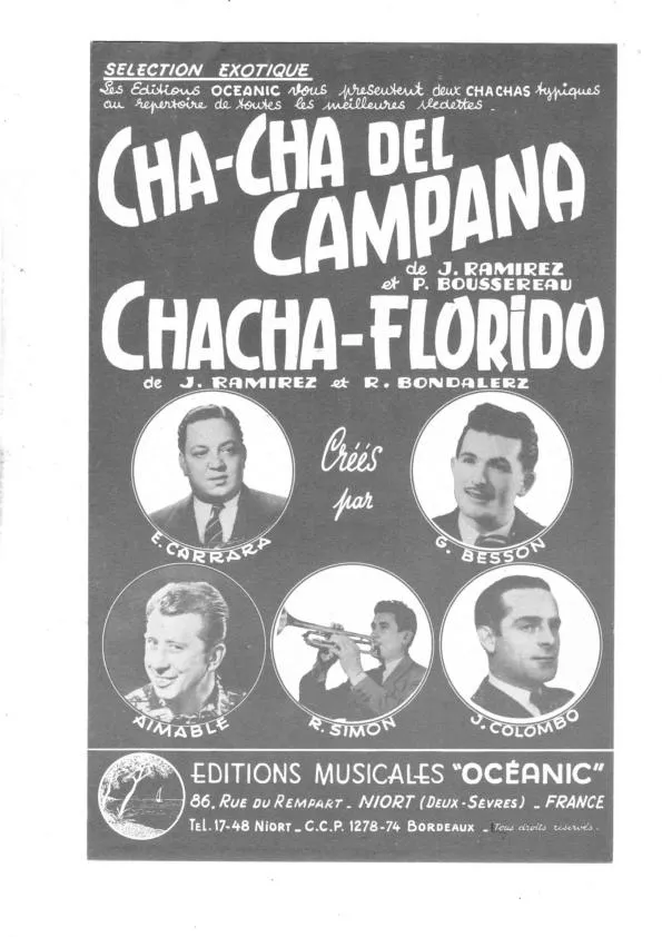 télécharger la partition d'accordéon Cha Cha del Campana (Orchestration) au format PDF