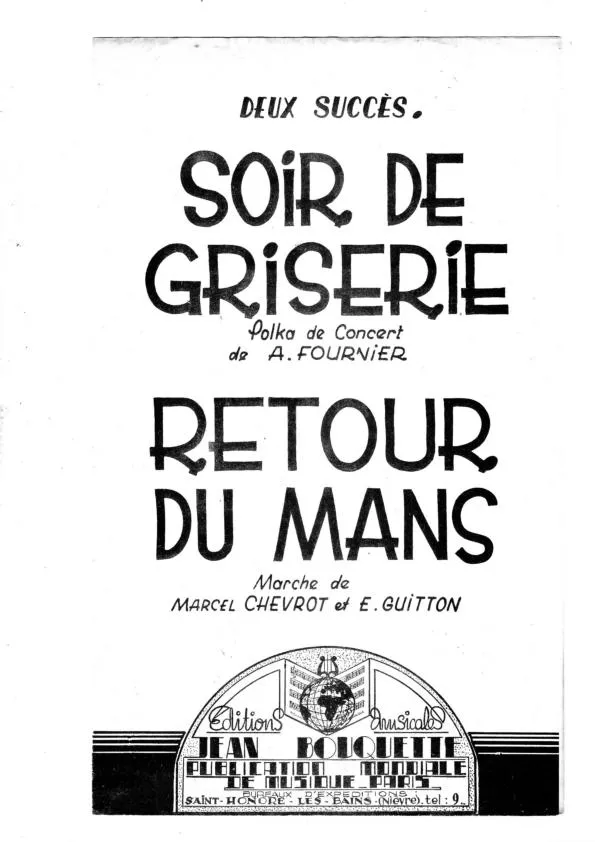 télécharger la partition d'accordéon Retour du Mans (Marche) au format PDF