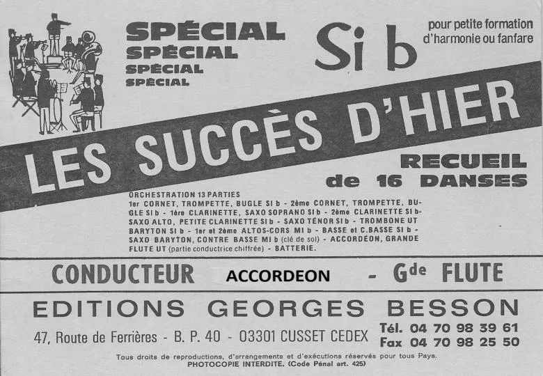 télécharger la partition d'accordéon Recueil : Les Succès d'Hier (16 Titres Connus) au format PDF