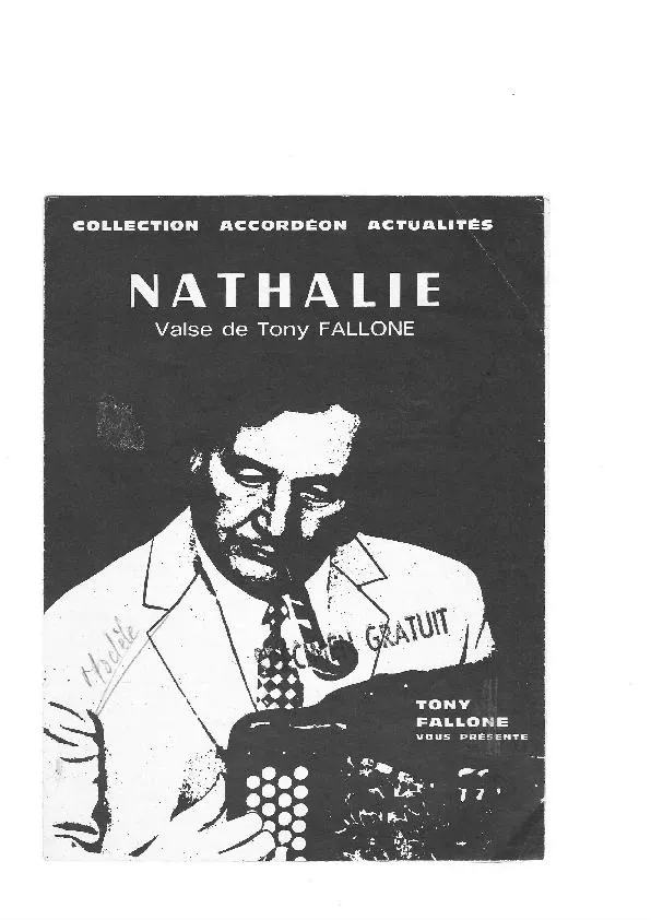 télécharger la partition d'accordéon Nathalie (Valse) au format PDF