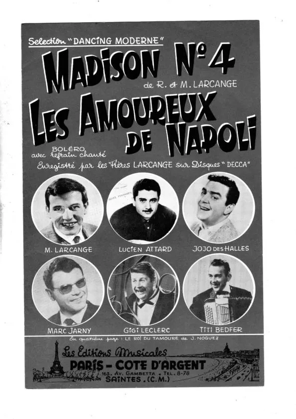 télécharger la partition d'accordéon Les amoureux de Napoli (Orchestration) (Boléro) au format PDF