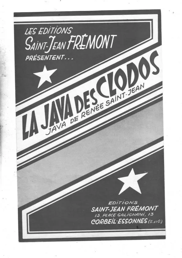 télécharger la partition d'accordéon La java des Clodos au format PDF