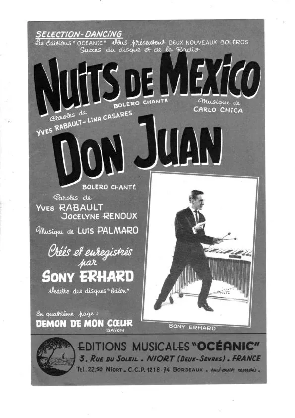 télécharger la partition d'accordéon Nuits de Mexico (Orchestration) (Boléro Chanté) au format PDF